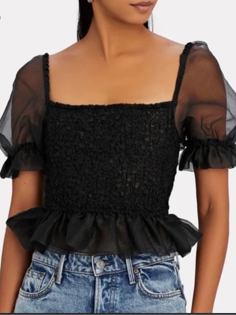 Staud Cannon Organza Top